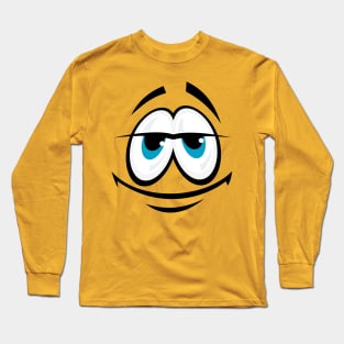 comic cartoon funny face Long Sleeve T-Shirt